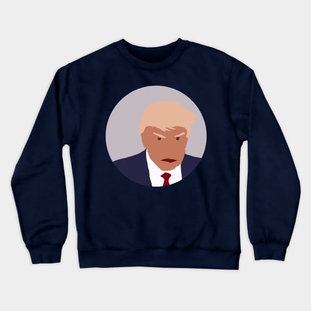 Trump Mugshot Crewneck Sweatshirt by ellenhenryart